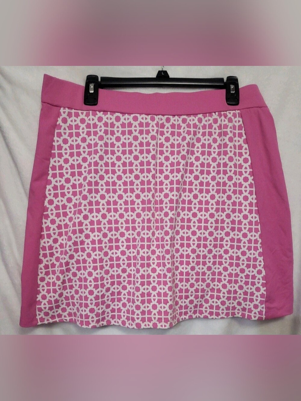 C Wonder Pull on Skort Women's Size 14 Pink + Blue Pockets  QVC Lot Of 2